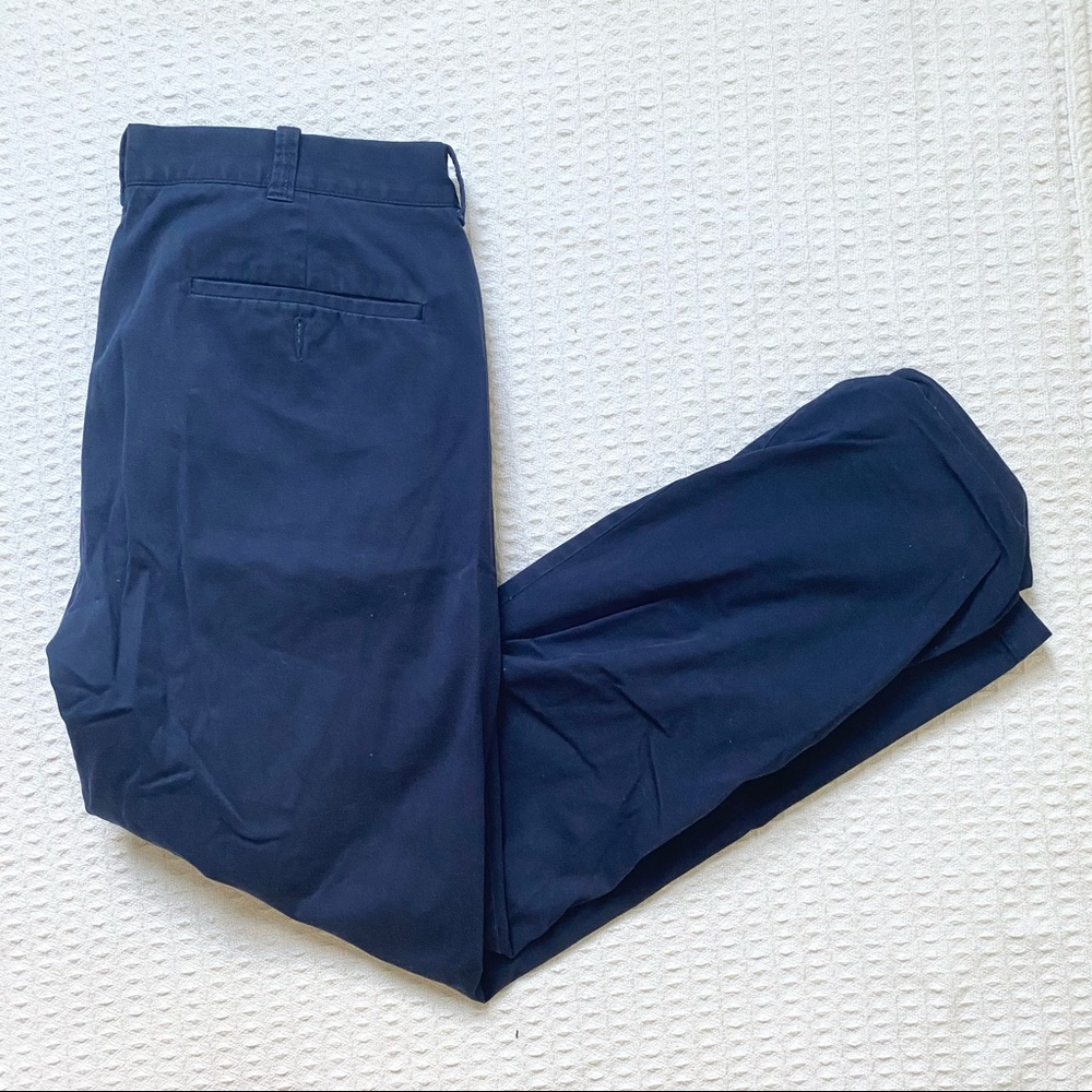 🎃J. Crew factory mens flannel lined navy pants size 36 x 32